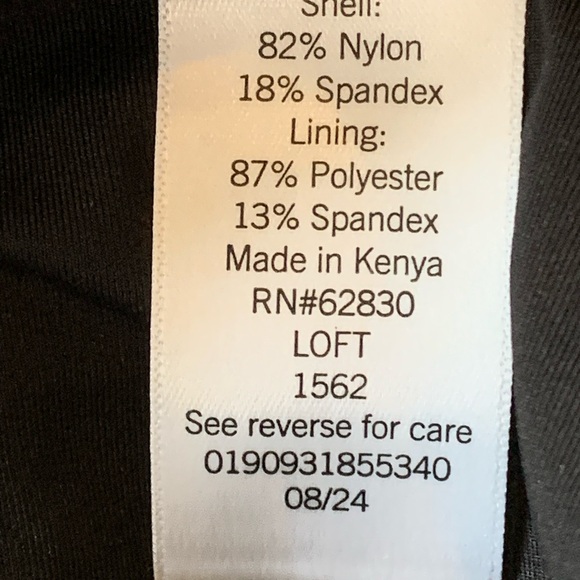 LOFT Black Women's Shirred Side‎ Tie
One-Piece Swimsuit NWT Women's
Size S - Picture 10 of 14